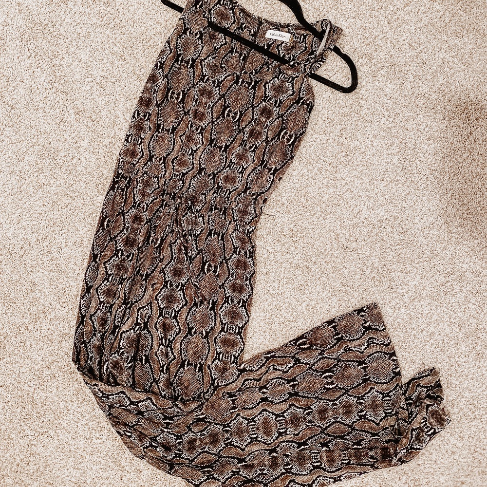 Calvin Klein Snakeskin Jumpsuit